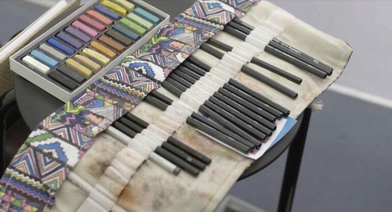 Croquis-tegning i Toldkammeret