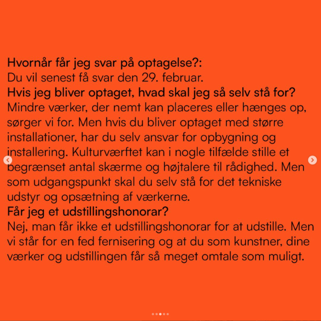 Open Call: Ansøgning til Forårsudstilling 2024 i Krydsfeltet 4 OP 3