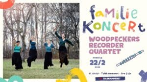 Spil3000 i Krydsfeltet 11 Familiekoncert Woodpeckers Recorder Quartet