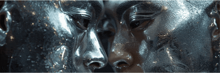 Store spejl på væggen dér