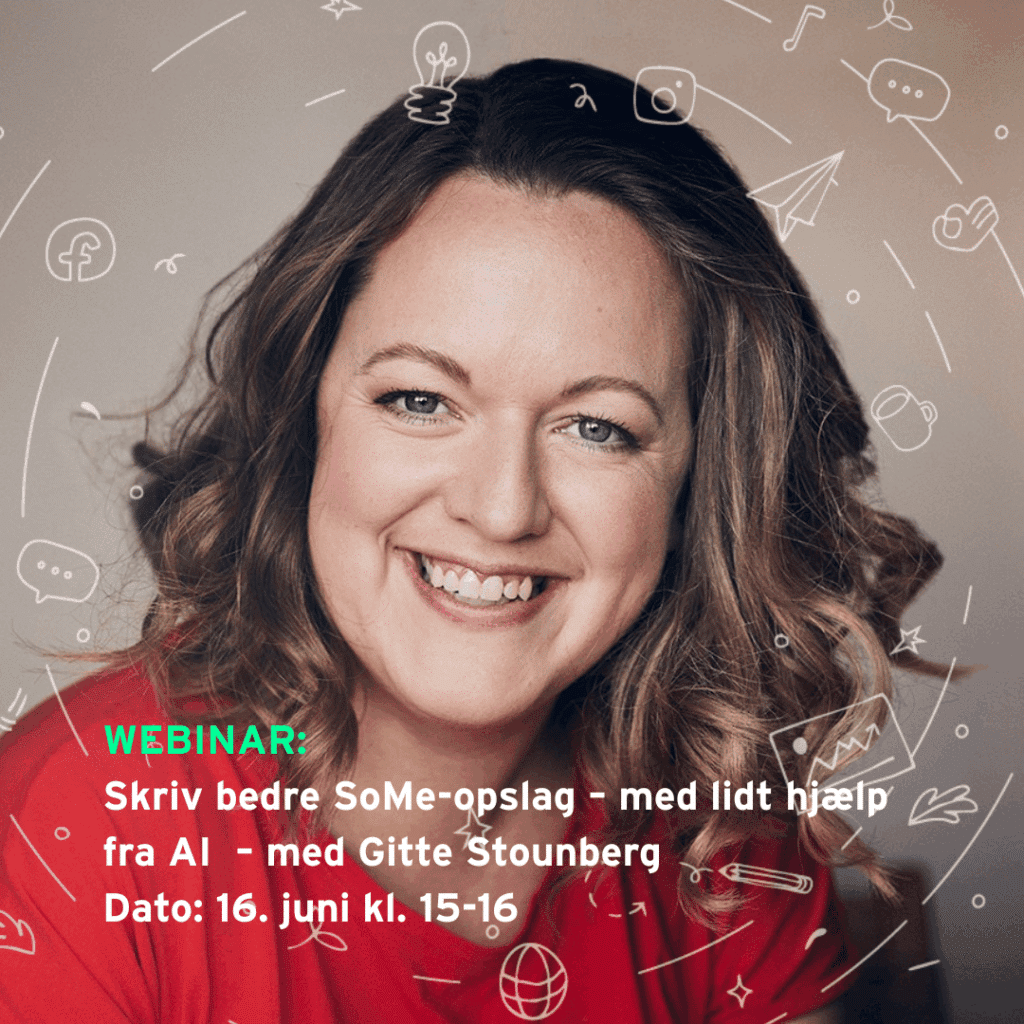 KØKKENHACKS: Brændte mandler og flødekarameller 3 WEBINAR: Skriv bedre SoMe-opslag med hjælp fra AI