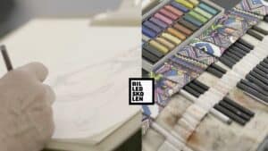 Brætspil og bålhygge 8 Croquis Tegning